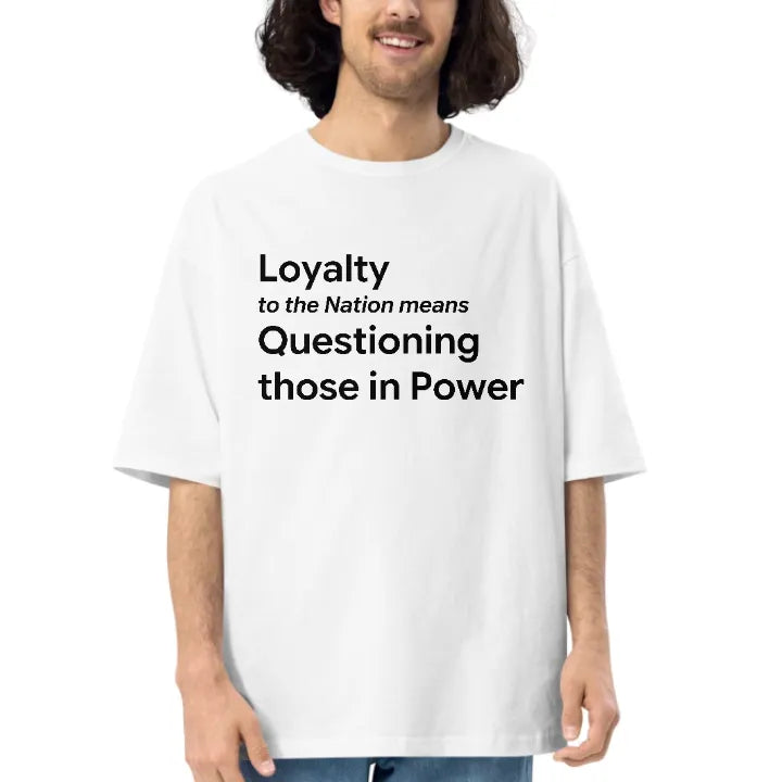 The Questioning Oversized Tee - White