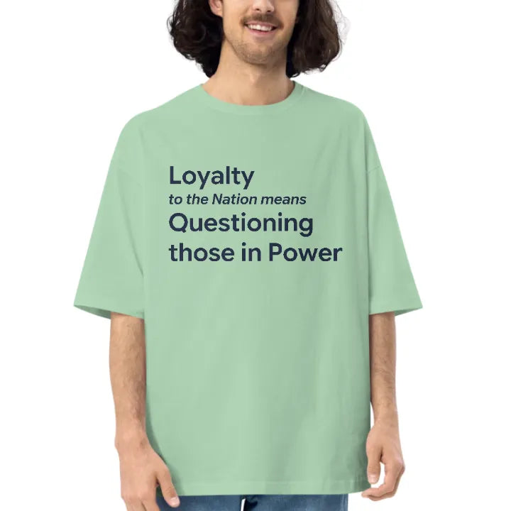 The Questioning Oversized Tee - Sage Green