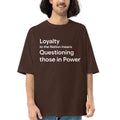 The Questioning Oversized Tee - Brown
