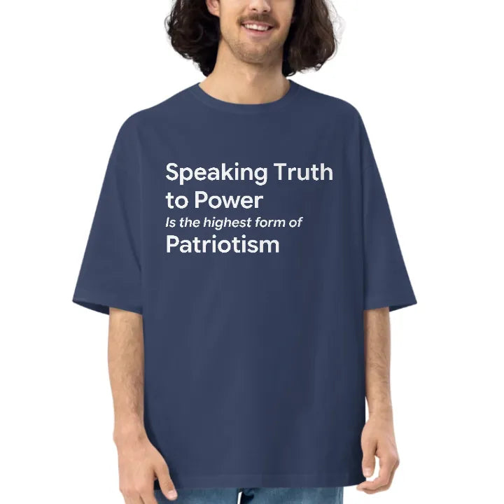 The Truth Oversized Tee - Navy Blue