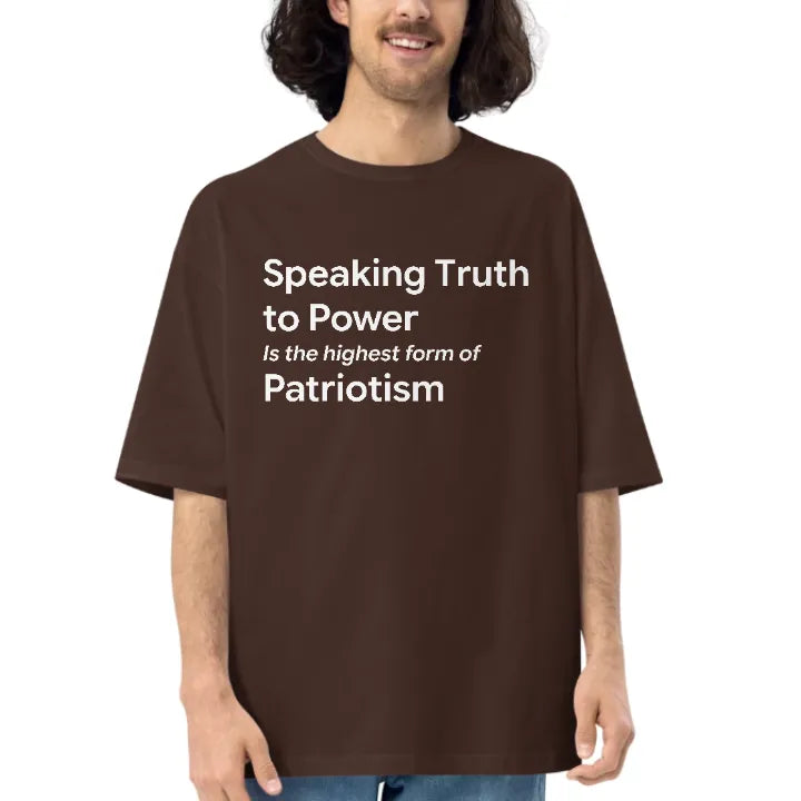 The Truth Oversized Tee - Brown