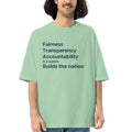 The Advocacy Oversized Tee - Sage Green