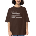 The Advocacy Oversized Tee - Brown