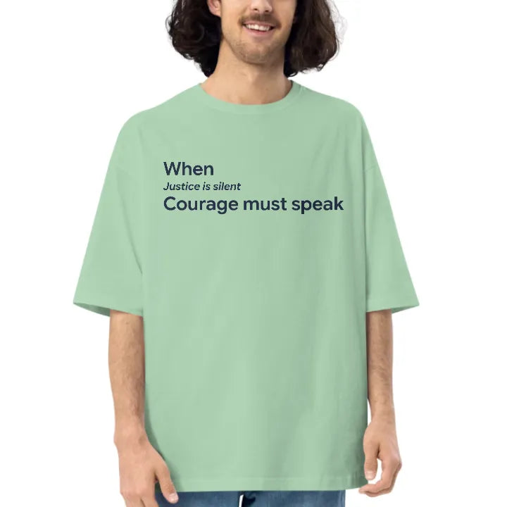 The Courage Oversized Tee - Sage Green