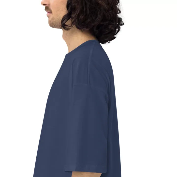 The Advocacy Oversized Tee - Navy Blue