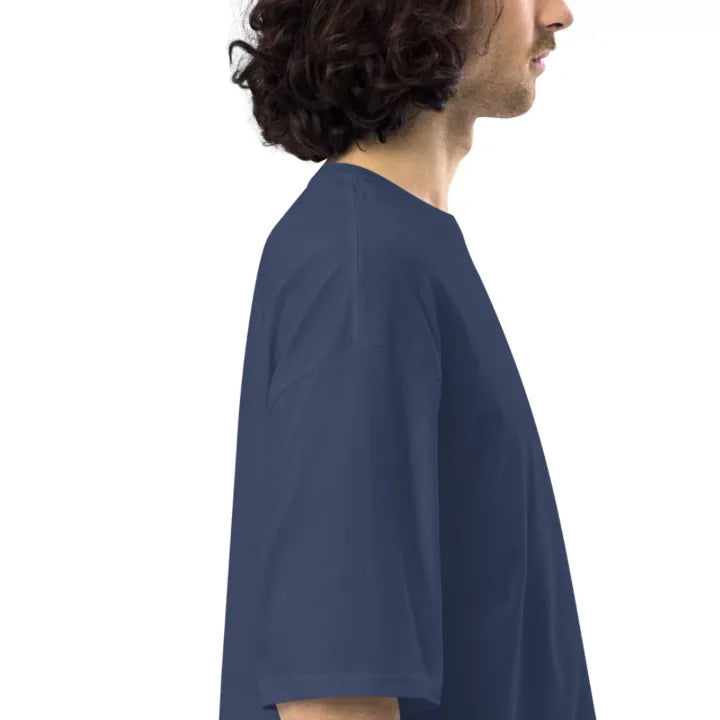 The Advocacy Oversized Tee - Navy Blue